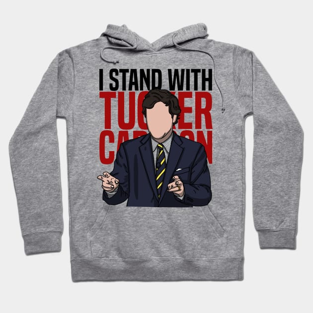 I Stand With Tucker Carlson Hoodie by mia_me